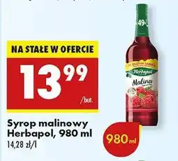 Biedronka Syrop malinowy Herbapol 980 ml oferta