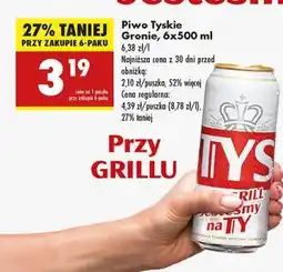 Biedronka Piwo Tyskie Gronie 6x500 ml oferta
