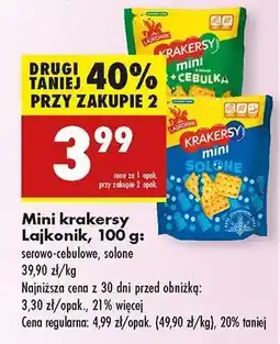 Biedronka Mini krakersy Lajkonik, 100 g oferta