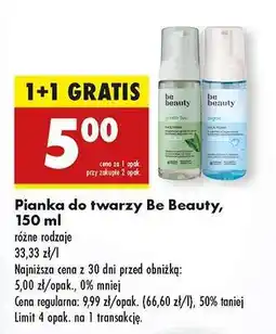 Biedronka Pianka do twarzy Be Beauty, 150 ml oferta