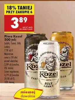 Biedronka Piwo Kozel, 500 ml oferta