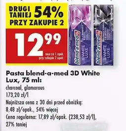 Biedronka Pasta blend-a-med 3D White Lux., 75 ml oferta