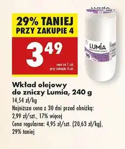 Biedronka Wkład olejowy do zniczy Lumia 240 g oferta
