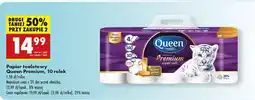 Biedronka Papier toaletowy Queen Premium, 10 rolek oferta