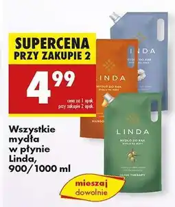 Biedronka Wszystkie mydła w płynie Linda, 900-1000 ml oferta