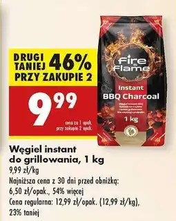 Biedronka Węgiel instant do grillowania, 1 kg oferta