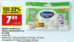 Biedronka Papier toaletowy Queen Rumiankowy , 8 rolek oferta