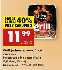 Biedronka Grill jednorazowy 1 szt oferta