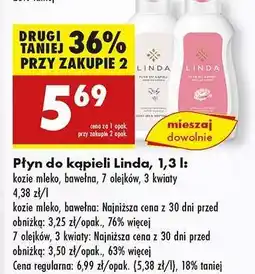 Biedronka Płyn do kąpieli Linda, 1,3 l oferta