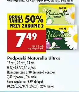 Biedronka Podpaski Naturella Ultra oferta