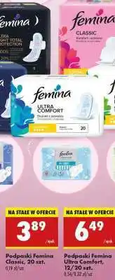 Biedronka Podpaski Femina Ultra Comfort, 12/20 szt oferta
