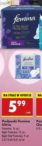 Biedronka Podpaski Femina Ultra oferta