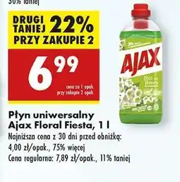 Biedronka Płyn uniwersalny Ajax Floral Fiesta, 1 l oferta