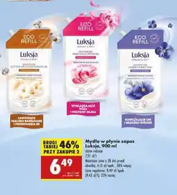 Biedronka Mydło w płynie zapas Luksja 900 ml oferta