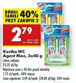 Biedronka Kostka WC Agent Max, 3x40 g oferta