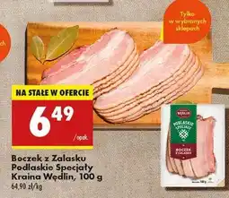 Biedronka Boczek z Zalasku Podlaskie Specjały Kraina Wędlin, 100 g oferta