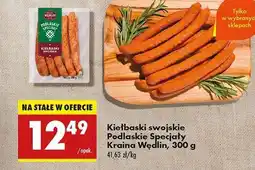 Biedronka Kiełbaski swojskie Podlaskie Specjały Kraina Wędlin, 300 g oferta
