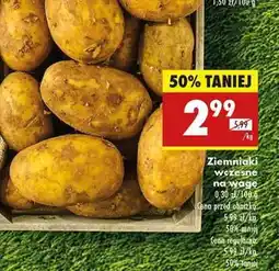Biedronka Ziemniaki wczesne na wagę oferta