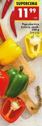 Biedronka Papryka trzy kolory opak . 500 g oferta