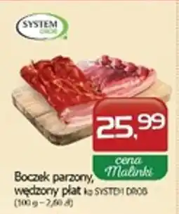 Malinka Market Boczek parzony, wędzony płat SYSTEM DROB oferta