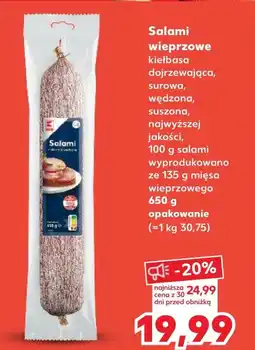 Kaufland Salami K-Classic oferta
