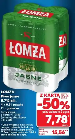 Kaufland Piwo Łomża oferta