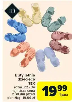 Carrefour Buty letnie dziecięce Tex oferta