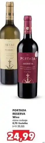 Kaufland Wino Portada Reserva Dry oferta