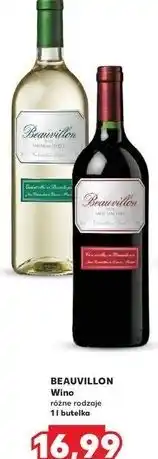 Kaufland Wino czerwone półsłodkie Beauvillon oferta