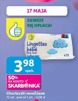 Auchan Chusteczki nawilżane Podniesiony Kciuk oferta