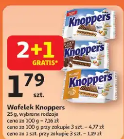 Auchan Wafelek peanut Knoppers oferta