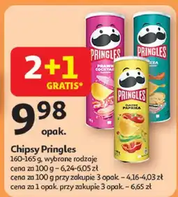 Auchan Chipsy classic paprika Pringles oferta