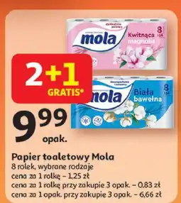Auchan Papier toaletowy bawełniana biel Mola oferta