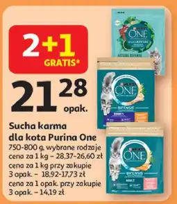 Auchan Karma dla kota adult łosoś i pełne ziarna Purina One oferta