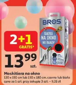 Auchan Siatka na okno 130 x 150 cm czarna Bros oferta