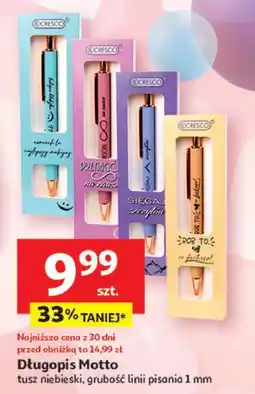 Auchan Długopis motto Cresco oferta