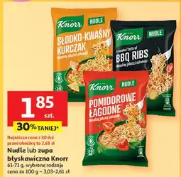 Auchan Pomidorowe łagodne Knorr Nudle oferta