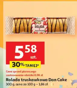 Auchan Rolada truskawkowa Dan Cake oferta