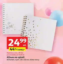Auchan Album na spirali 60 kart 20 x cm oferta