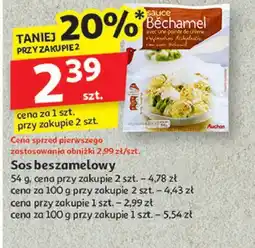 Auchan Sos beszamelowy ze śmietanką Auchan oferta