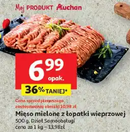 Auchan Mięso mielone z łopatki wieprzowej Auchan oferta