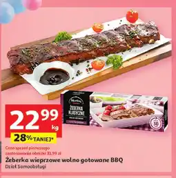 Auchan Żeberka wieprzowe wolno gotowane Morliny oferta