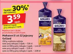 Auchan Makaron nitki 12 jaj przepiórczych Goliard oferta