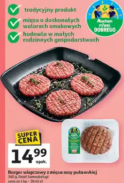 Auchan Burger wieprzowy Auchan Pewni Dobrego oferta