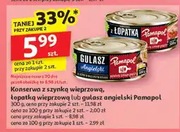 Auchan Konserwa z szynka wieprzową Pamapol oferta