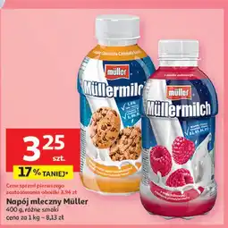 Auchan Napój mleczny malinowy Mullermilch oferta