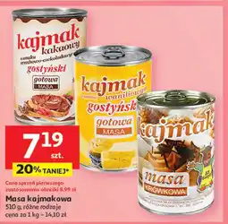 Auchan Masa kajmak kakaowy Gostyń oferta