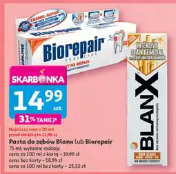 Auchan Pasta do zębów intensive stain removal Blanx Med oferta