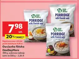 Auchan Owsianka z fińskimi płatkami śliwki wiśnie One Day More oferta