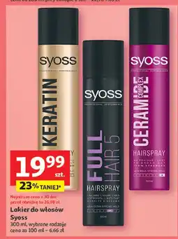 Auchan Lakier do włosów Syoss Full Hair 5 oferta